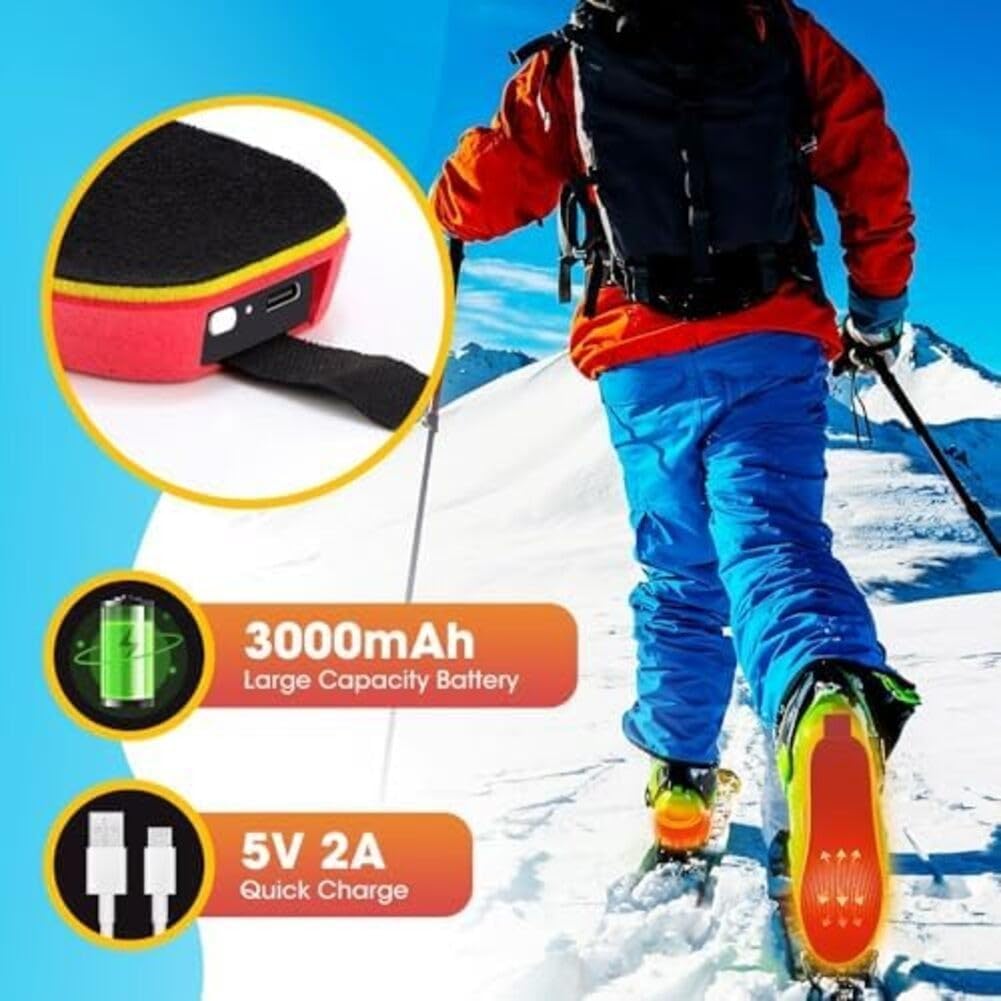 Solette Riscaldate APP 3000mAh 16 Ore per calore Solette Riscaldate