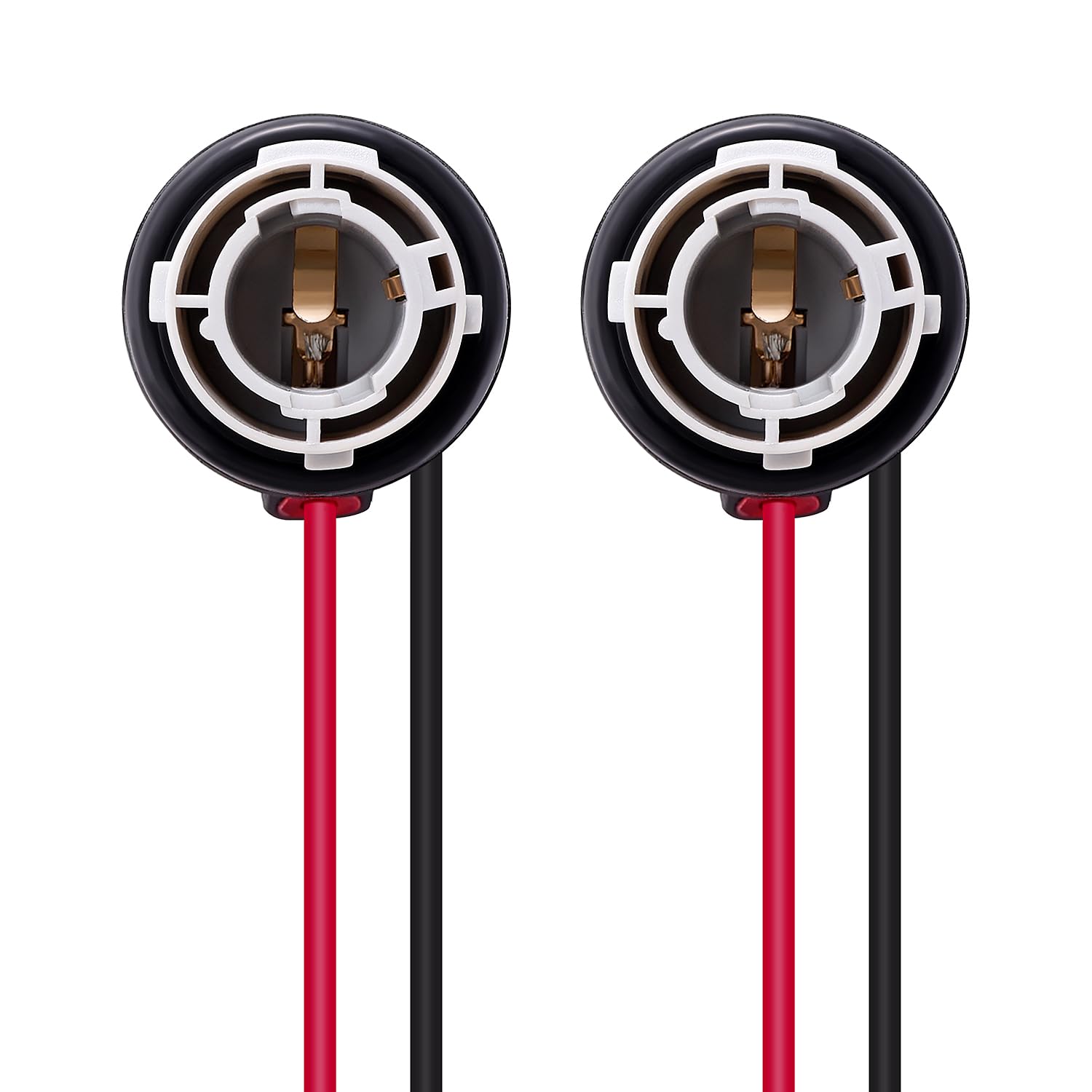 Lyeteung 2 Stücke 1156 LED Sockel Adapter, BA15S Sockel Blinker Bremse mit Draht, für Lampe Bremssignalbirne Signallicht