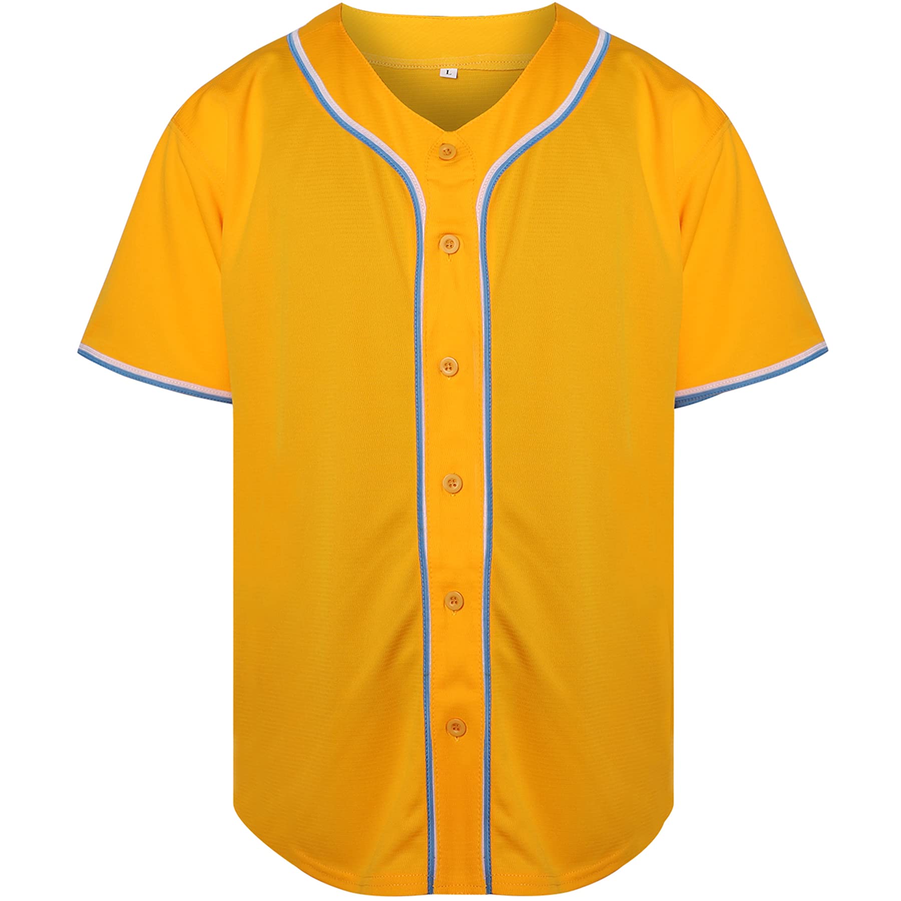 Phoneutrix Blank Plain Hip Hop Hipster Baseball Jersey Button Down Shirts Sports Uniforms Men Women Jersey