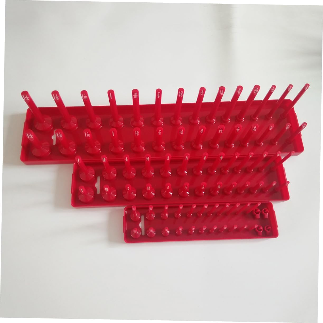 Metric/inch Plastic Socket Organizer Bracket 26 Socket Capacity Portable Socket Holder Socket Set Organizer Tray Random