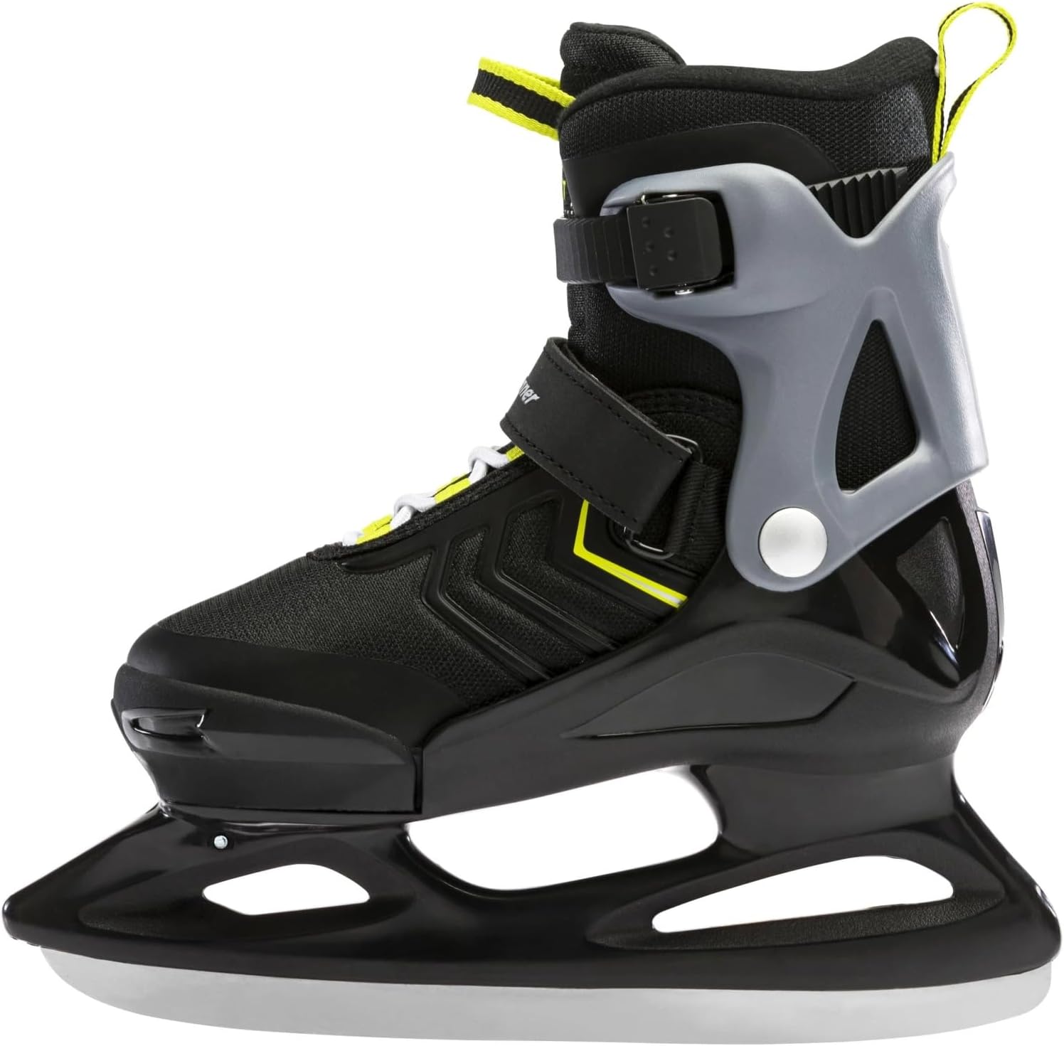 Bladerunner Ice by Rollerblade Micro Ice XT, Junior, Adjustable, Black and Lime, Ice Skates