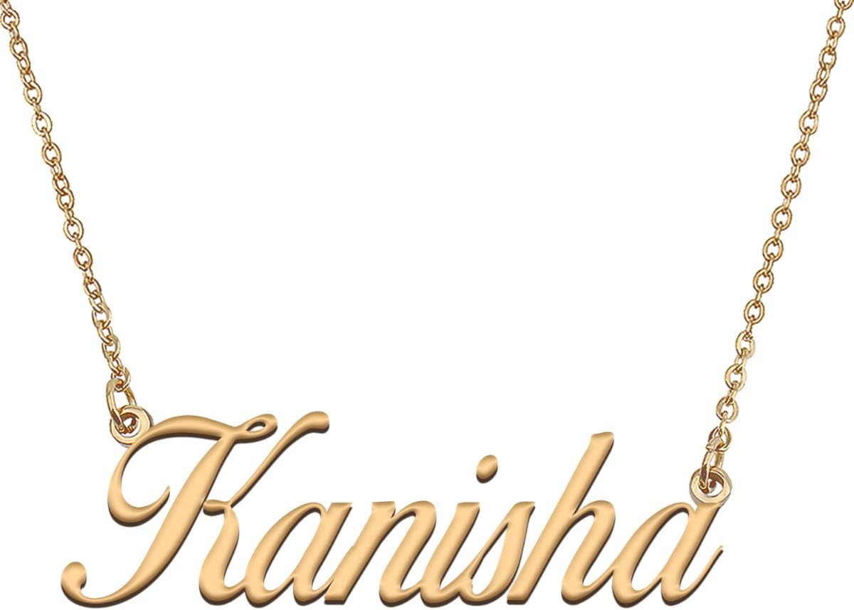 Personalized Gold Nameplate Necklace Custom Jewelry Gifts for Women
