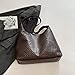 Woven Leather Tote Bag for Women Top- Hobo Bags Large Capacity Soft Vegan Crossbody, Fashion Handle Shoulder Bag with Purses for Women, Coffee