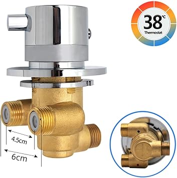 Thermostatic Shower Valve Brass Shower Mixer tap Thermostatic Mixing