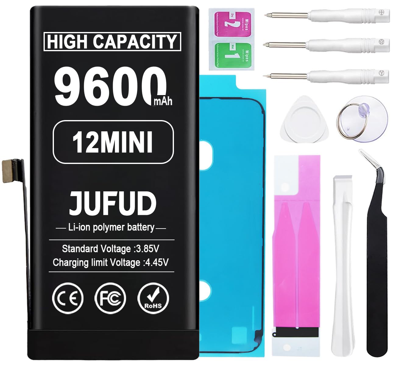 Say Goodbye to Frequent Charging] 9600mAh high-Capacity Zero-Cycle