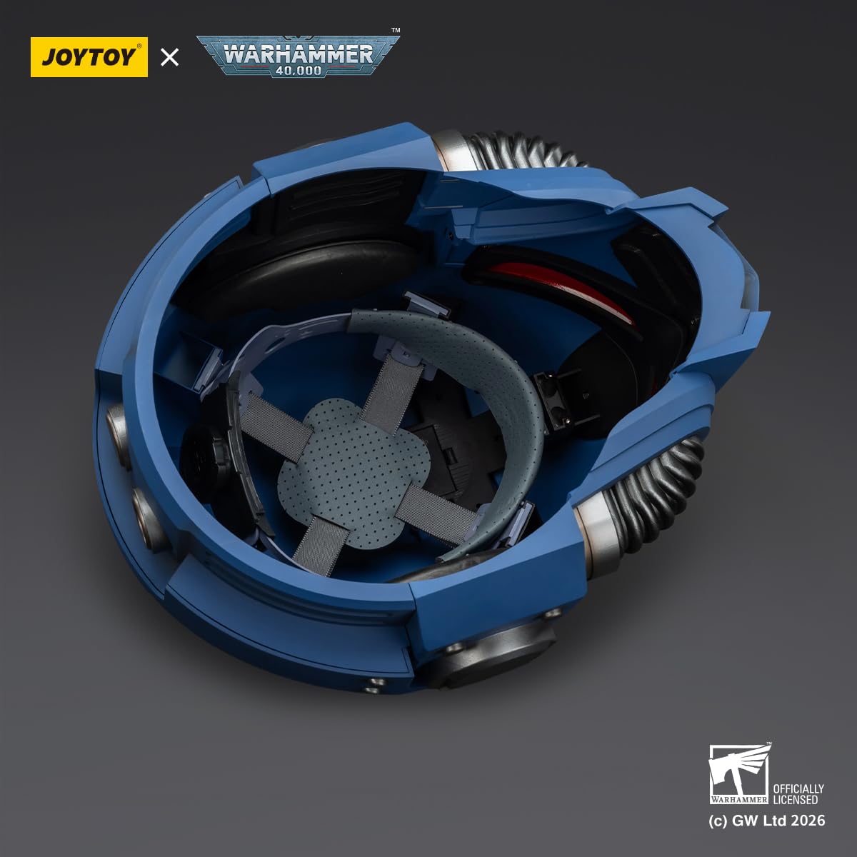 TOYVERSE JOYTOY kask motocyklowy typu supermarines Captain MkX | 1:1 przenośna replika regulowana wyściółka wewnętrzna lakierowanie kapitelowe dekoracja rekwizyt Cosplay od 15 lat