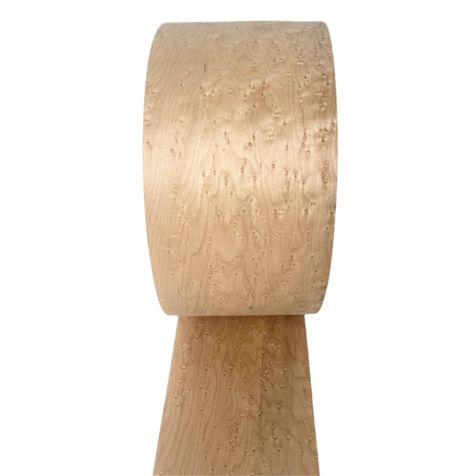 Zymjzbetic Wood Grain Stickers L:2.5m Width:130mm Thick: 0.5mm Birdseye Maple Wood Veneer DIY Furniture