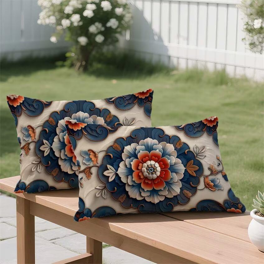 Housse coussin exterieur marine taie oreiller cadeau decoration - 3