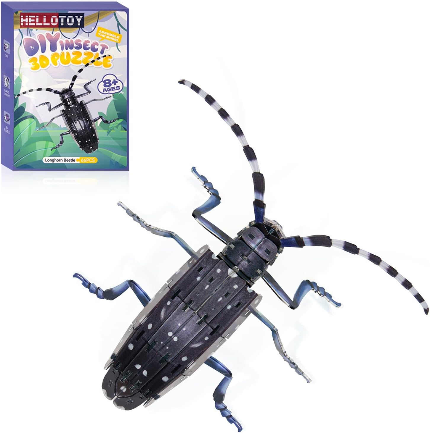 Amazon.com: HELLOTOY 3D Acrylic Insects Puzzles DIY Bug Model Kit for ...