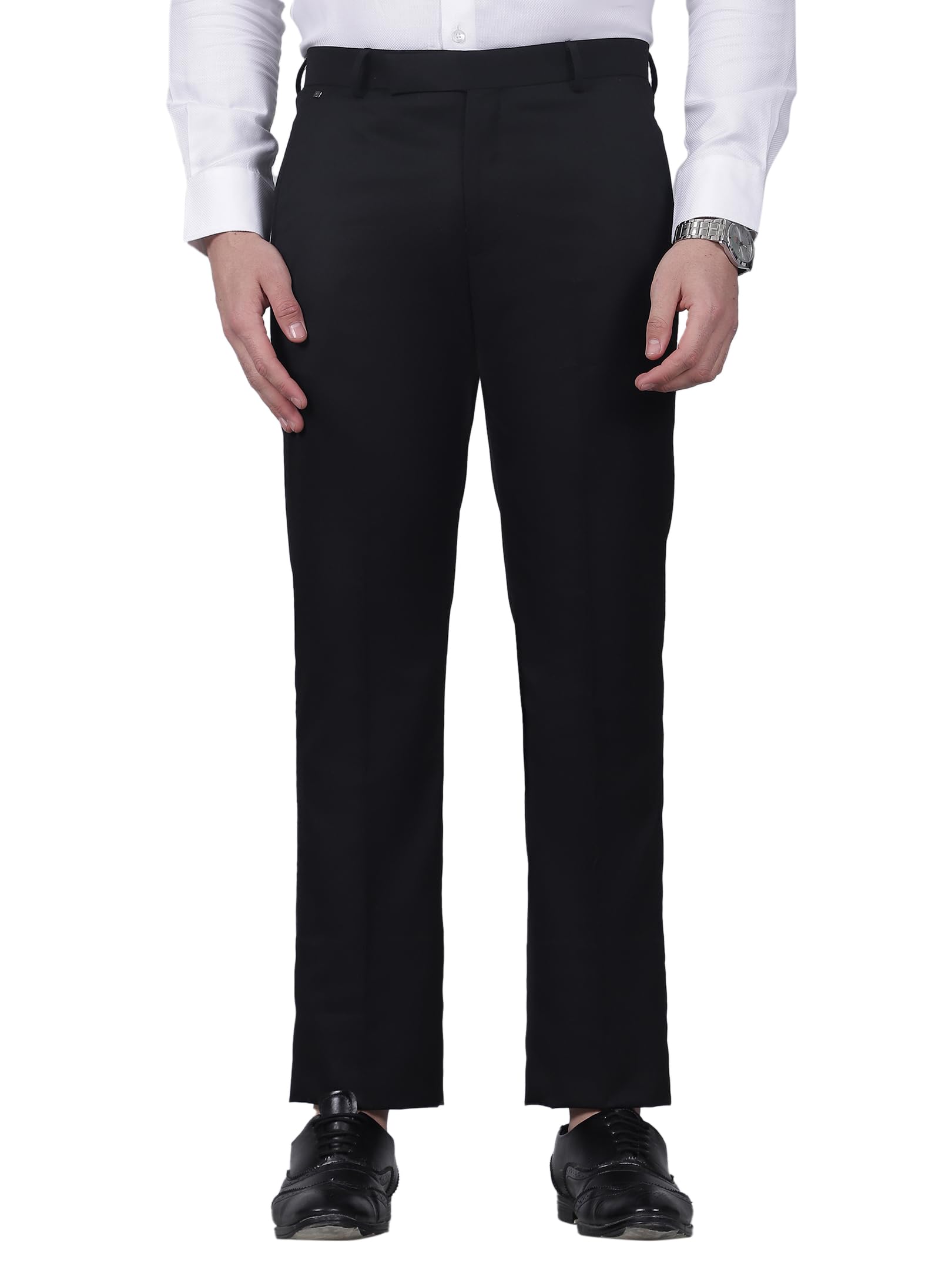 cantabil Men's Solid Non Pleated Regular Fit Formal Trouser (P_MTRF00243)-picture-45