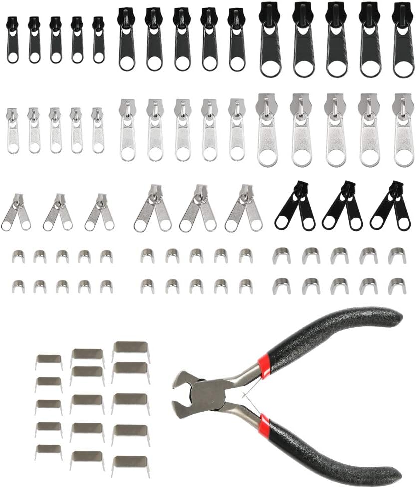 85Pcs Zipper Repair Kit Zipper Replacement Accessories, Universal