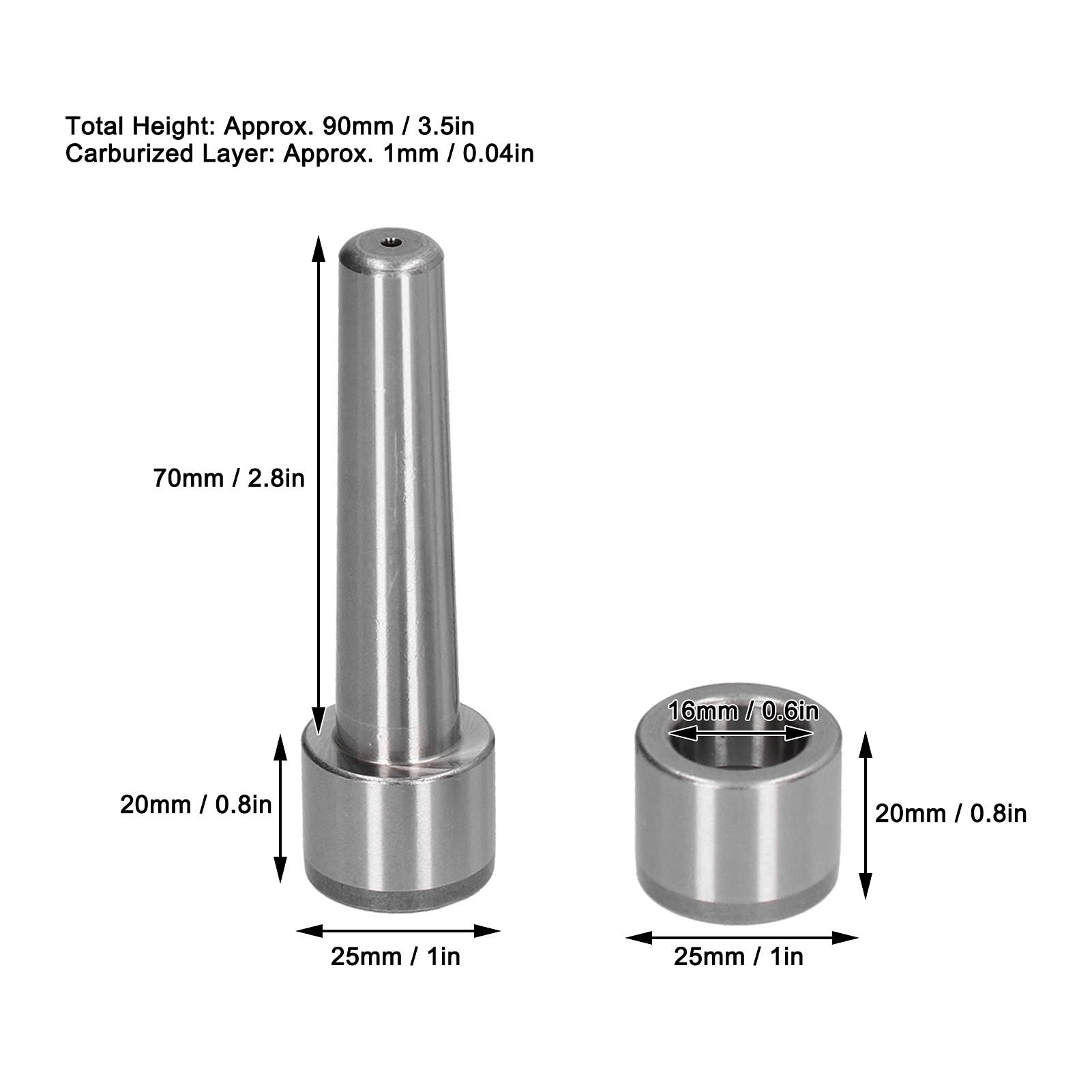 Drill Chucks 4 Set 20Cr Guide Post Sleeve,Accurate Mold Accessories Positioning Auxiliary