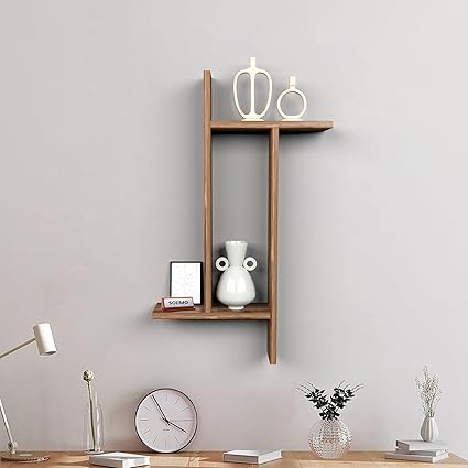 Amazon Brand - Solimo Wall Shelves Engineered Wood Home, Living Room, Multipurpose Stand with Storage Shelf for Home, Living Room, Office, Kitchen - 037