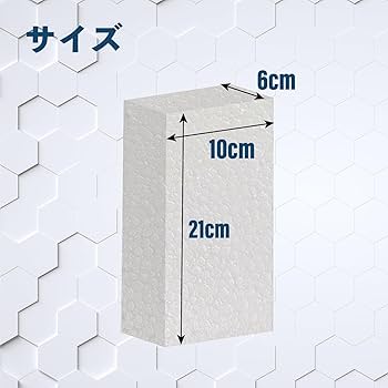 Amazon.co.jp: 発泡スチロールブロック 21×10×6cm 10個セット