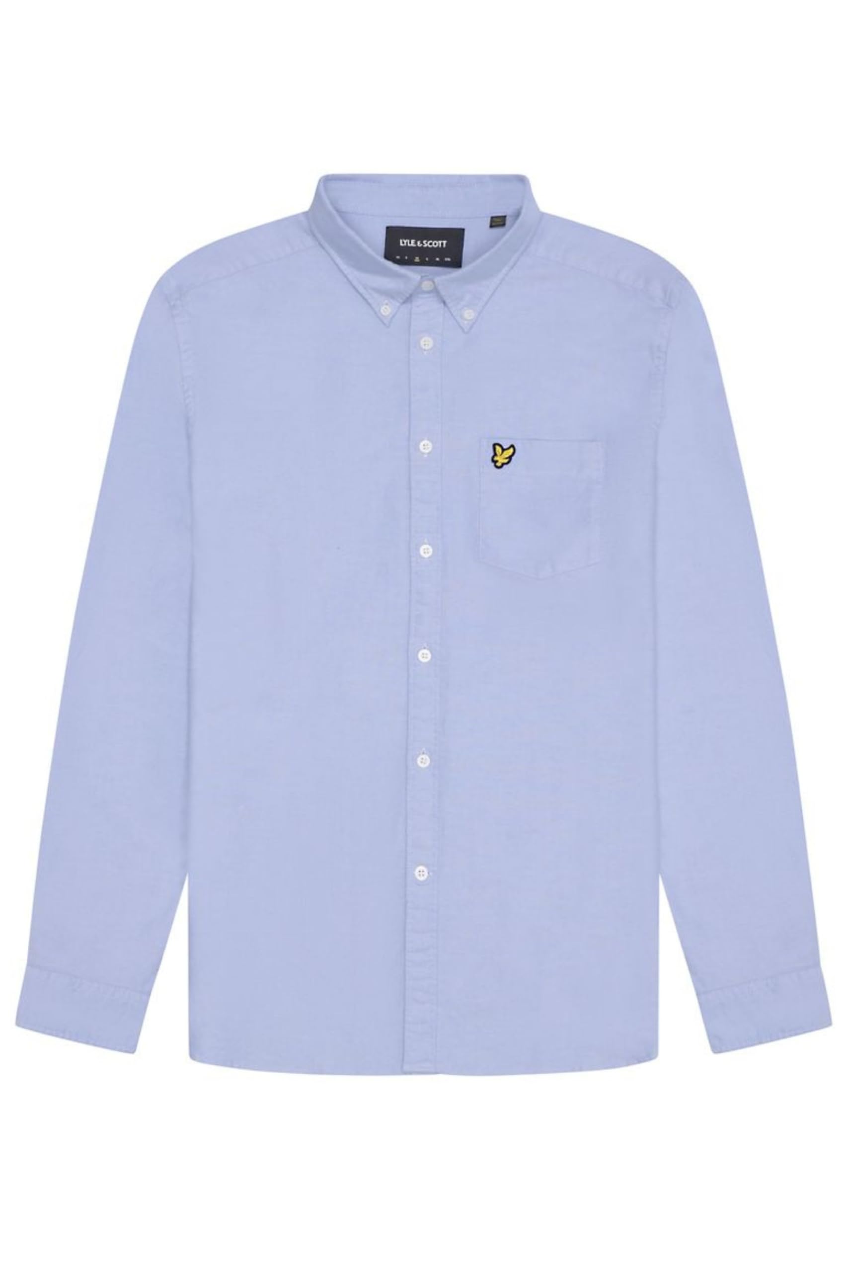 Lyle & Scott Men's Blue Plain Oxford Shirt