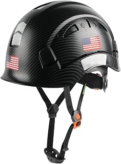 GREEN DEVIL Mervex Vented Hard Hat - ANSI Z89.1 Type I Class C Approved, Lightweight ABS, Hi-Viz, 6-Point Suspension for Construction & Industrial Work
