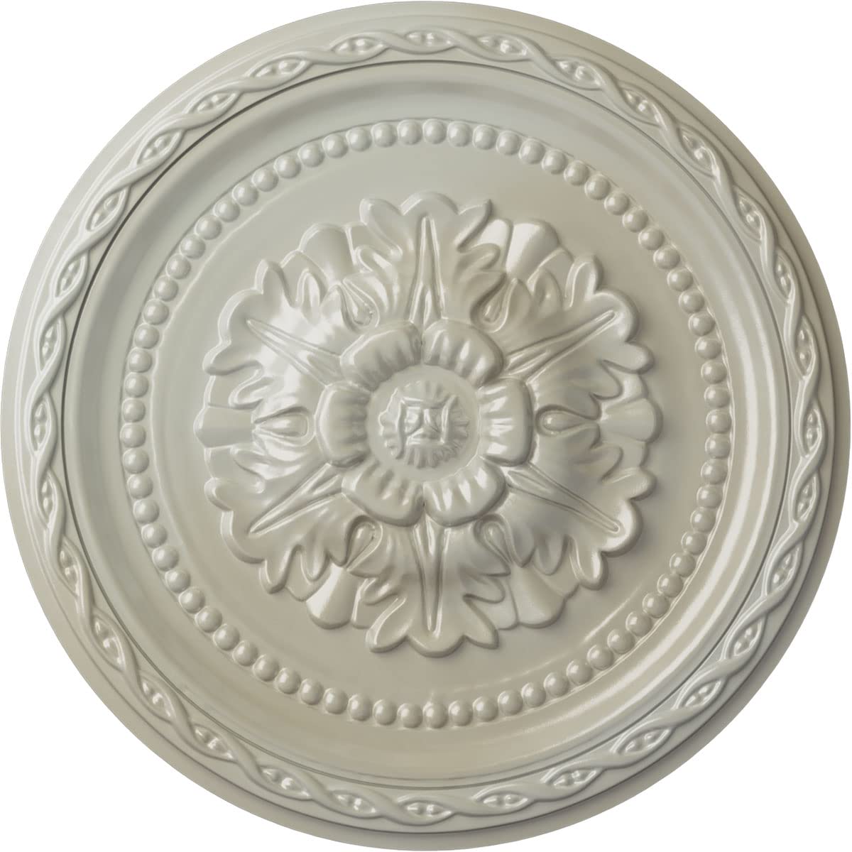 Ekena Millwork CM11PAUWF 11 1/2"OD X 1"P Palmetto Ceiling Medallion, Ultra Pure White — Amazon image 30