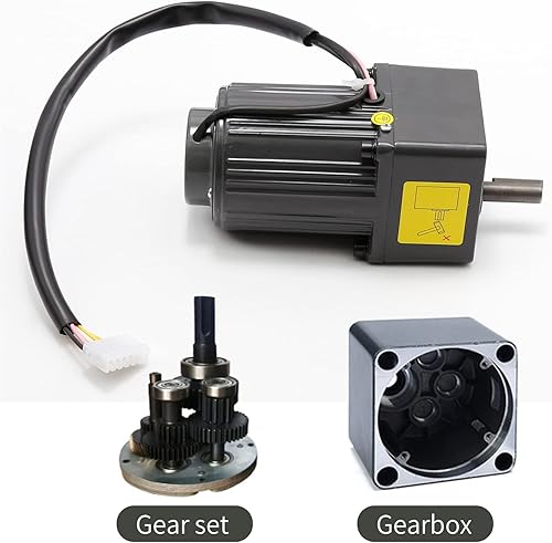 Miniatura 7 de Motor reductor de engranajes variable ajustable de 15W 25K 110V con controlador de velocidad, motor de engranajes eléctrico de velocidad variable,