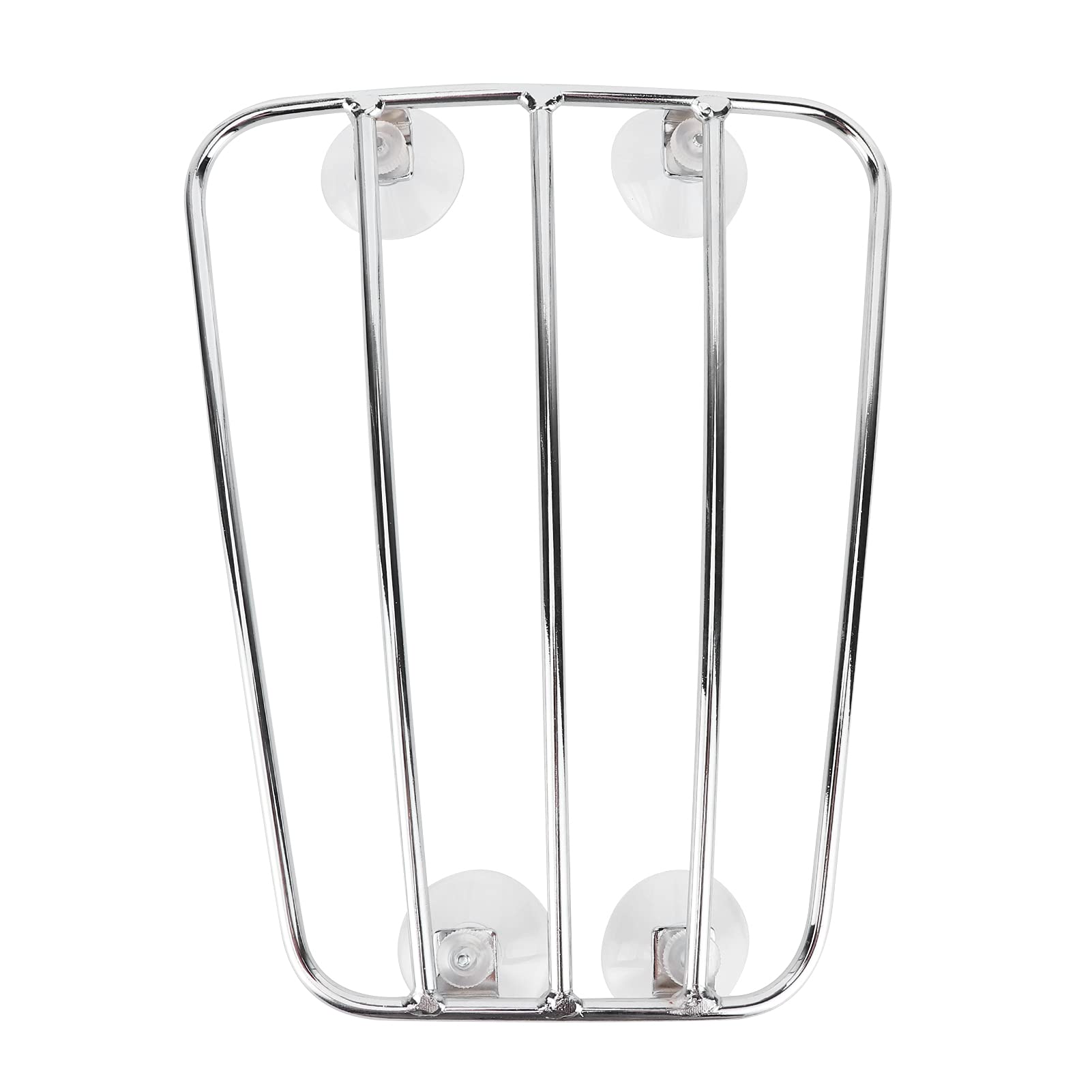 Soporte de Equipaje para Tanque de Combustible de Motocicleta Soporte de portaequipajes de Estilo Retro Universal(B (Plata)