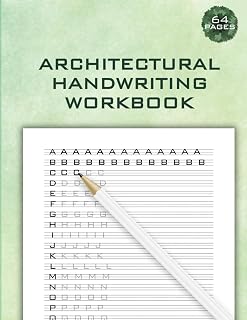 Architectural Handwriting Workbook: Uppercase Letters, Word Samples, Shapes, Strokes & Number Tracing Practice: Learn Professional Architectural ... Technical Writing, Letter Like an Architect