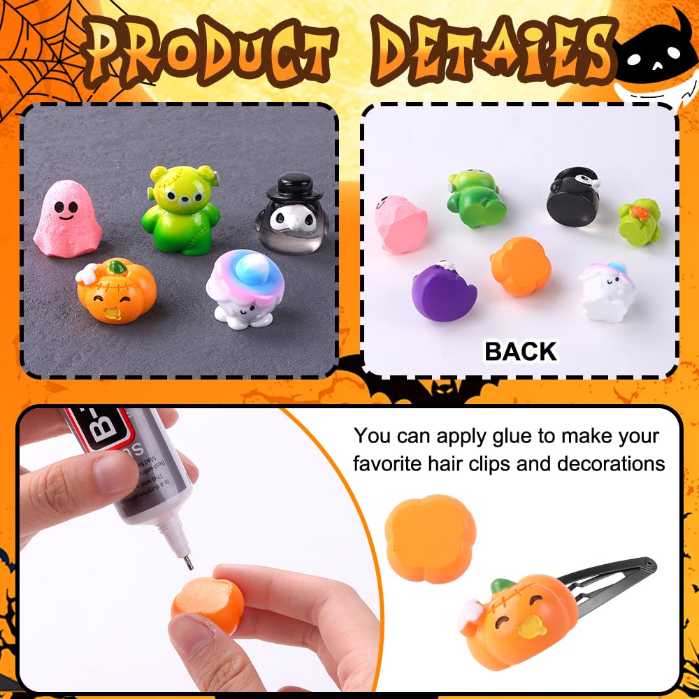 XIMISHOP 50PCS Mini Halloween Resin Ornaments - Image 2