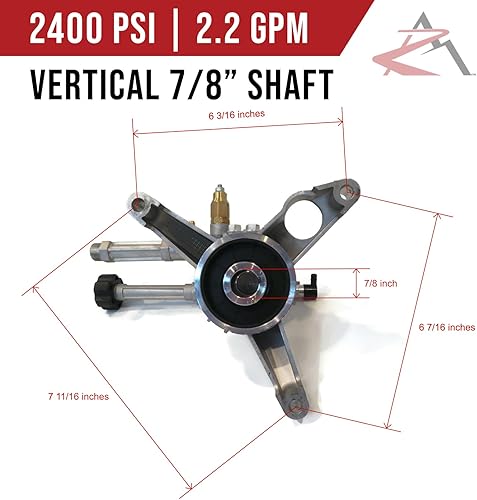 Miniatura 2 de Genuino OEM Annovi Reverberi bomba para lavadora a presión compatible con Troy Bilt 020676, 020676A, 020415