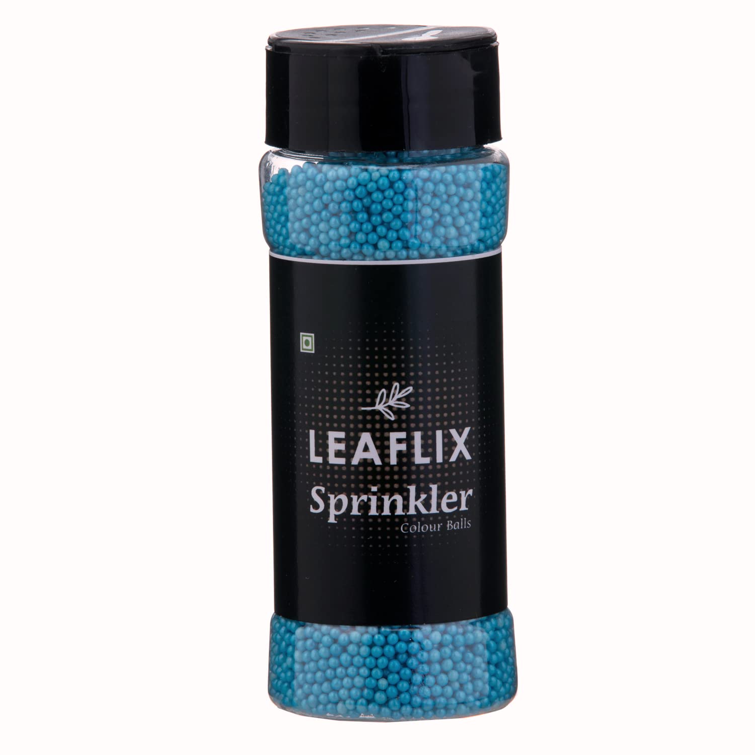 Leaflix Premium Sprinkler Ball Shape | Cake Decor | Sparkling Effect | Use for Outer Surface Decoration | 100g | Blue Color…