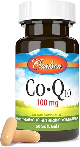 Miniatura 5 de Carlson - Co-Q10, 100 mg, Producción de energía y función cardíaca, 60 cápsulas blandas