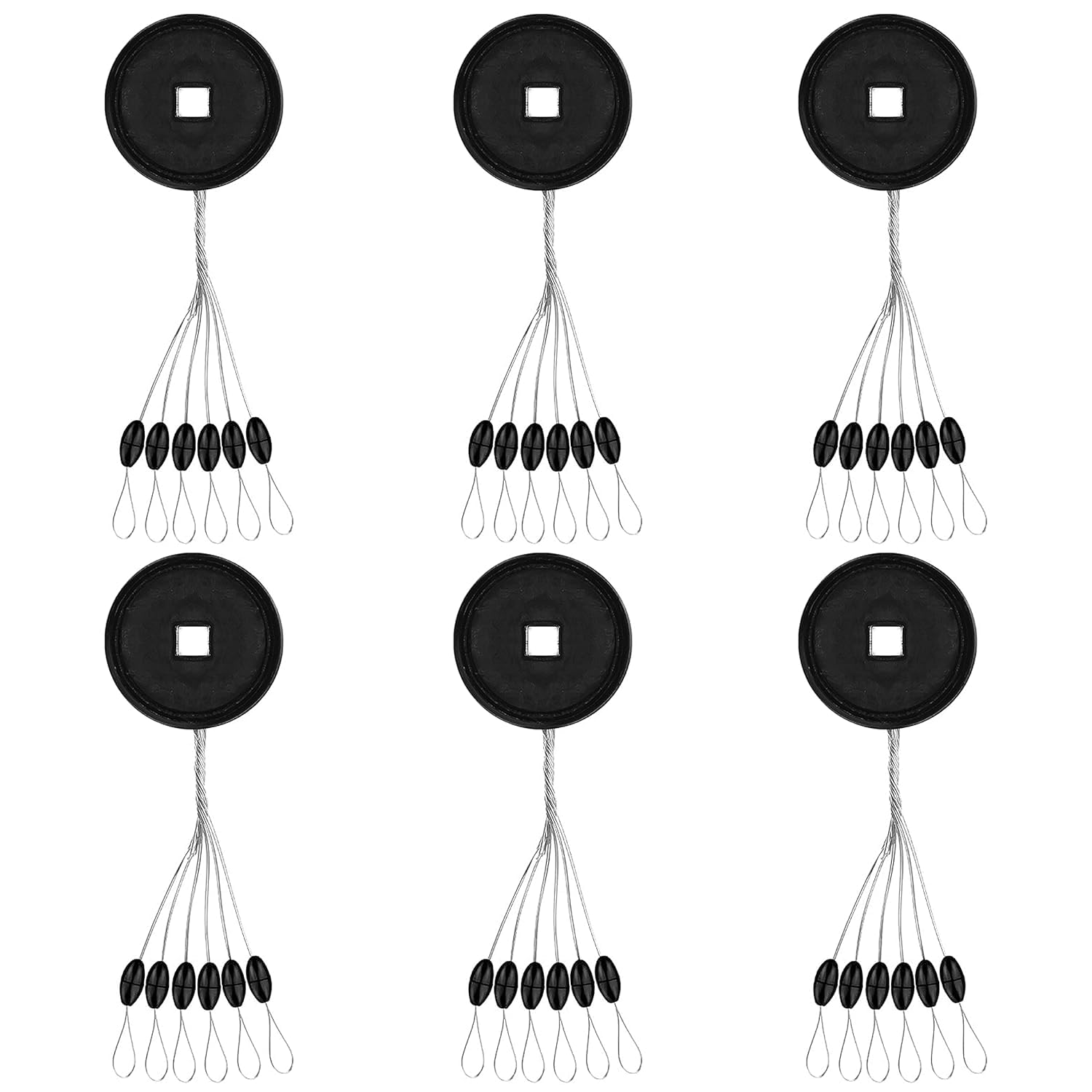 Rubber Bobber Stops, Black Cylinder Fishing Bobber Beads Stopper& 6 in 1 Fishing Float Sinker Stops for Saltwater or Freshwater Fishing Tackle (B0D4FFYPJZ) Amazon Price History, Amazon Price Tracker