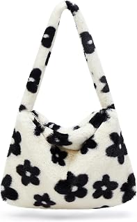 Plush Underarm Bag, Women Fluffy Plush Bag Ladies Y2K Furry Purse Cute Fluffy Shoulder Tote Bag for Autumn and Winter