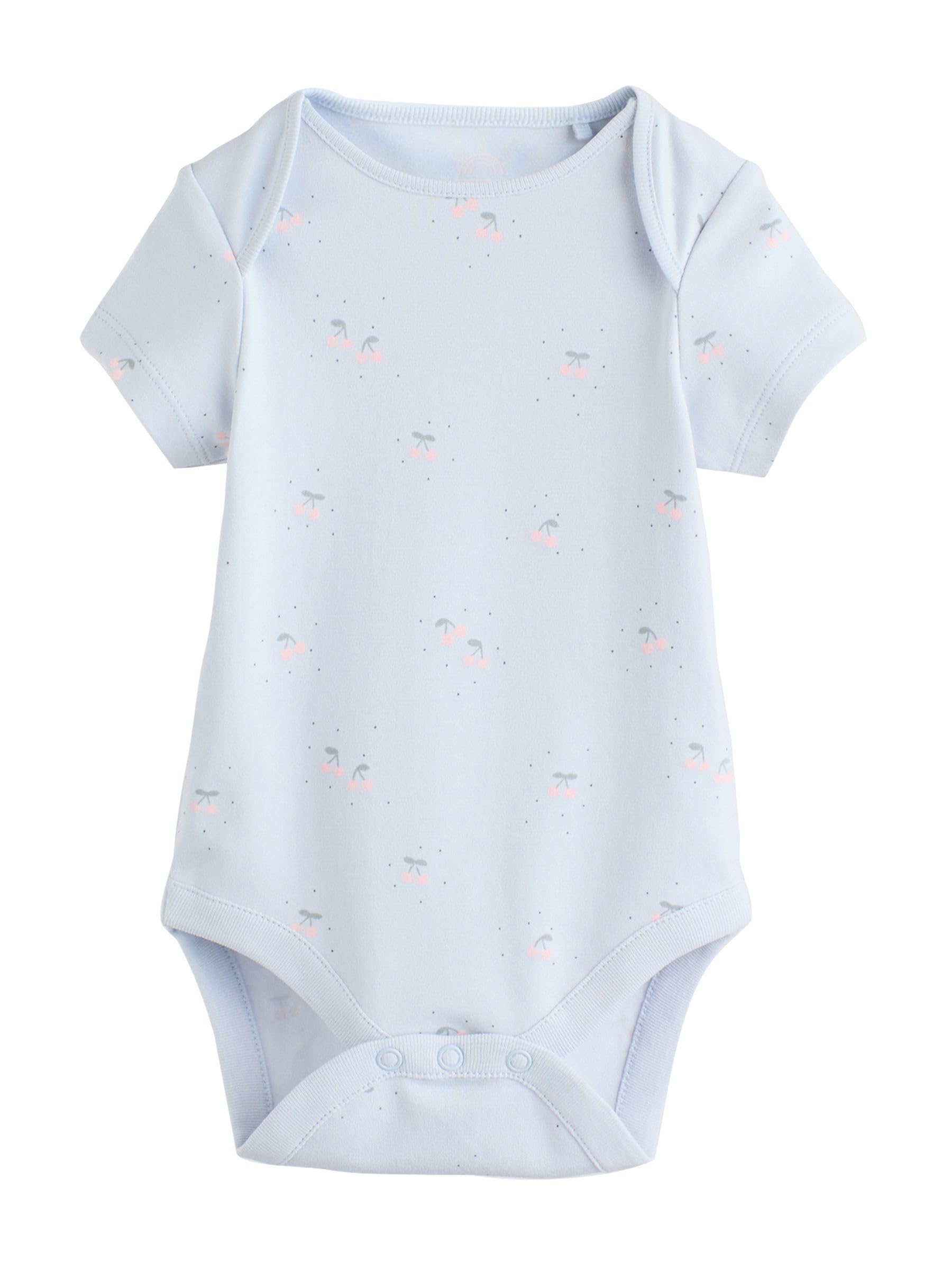 NEXT Baby Mädchen Kurzärmelige Babybodys im 7er-Pack