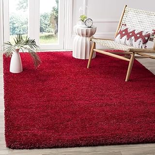 Luxury Shaggy Carpet Solid Plain Fluffy Fur Rectangular Rugs for Bedroom Living Room 2X6 Feet Microfiber & Polyster Modern Interior Floor Rug