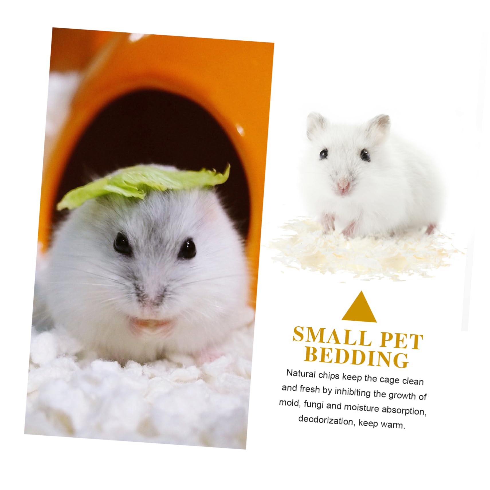 Lettiera per Piccoli Animali in Carta Assorbente a Controllo Polvere Bianca Confezione da 1 Adatta per Gerbilli e Criceti, per Nidi e Tane