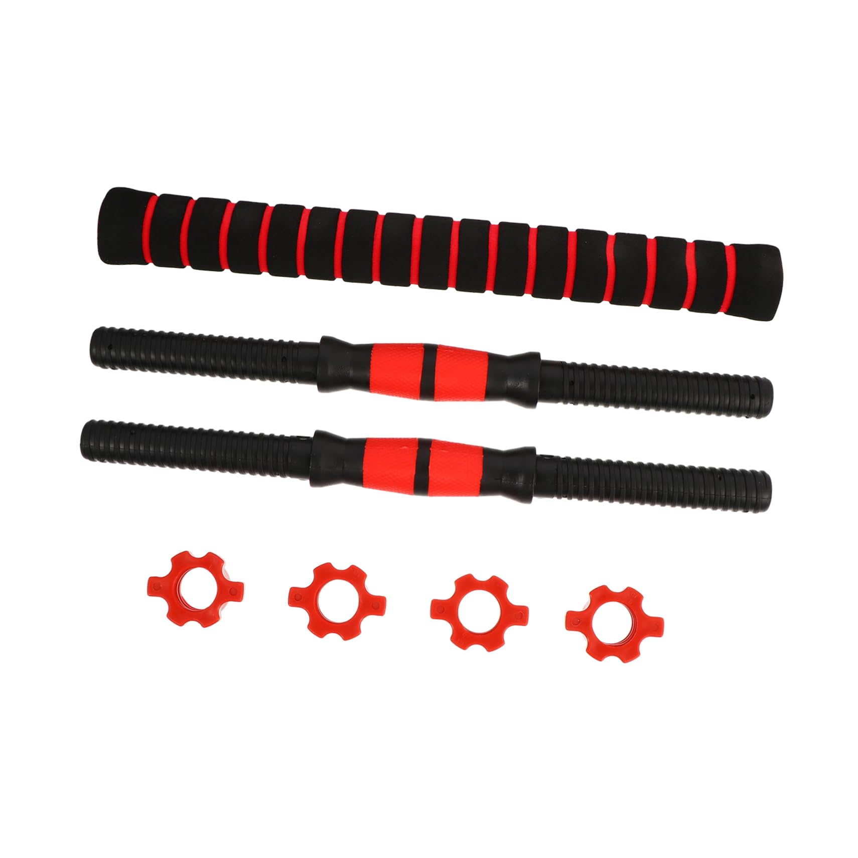 ibasenice Sturdy Dumbbell Bar Clips Dumbbell Straight Bar Connector for Weight Lifting Set