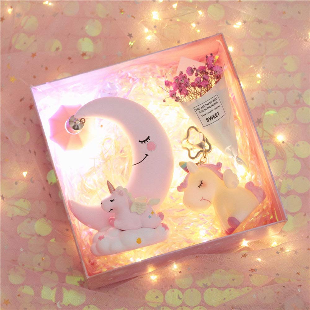 Petite statue licorne lumineuse : illuminez vos espaces sombres et étagères vides