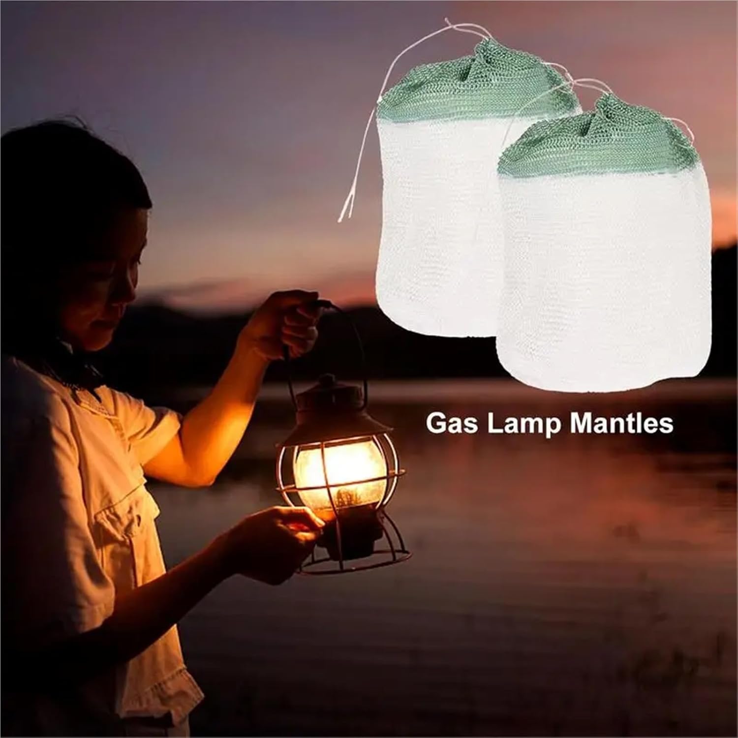 Lantern Accessories 40 Pcs Lantern Mantles, U Shape for Kerosene Propane Camping Light