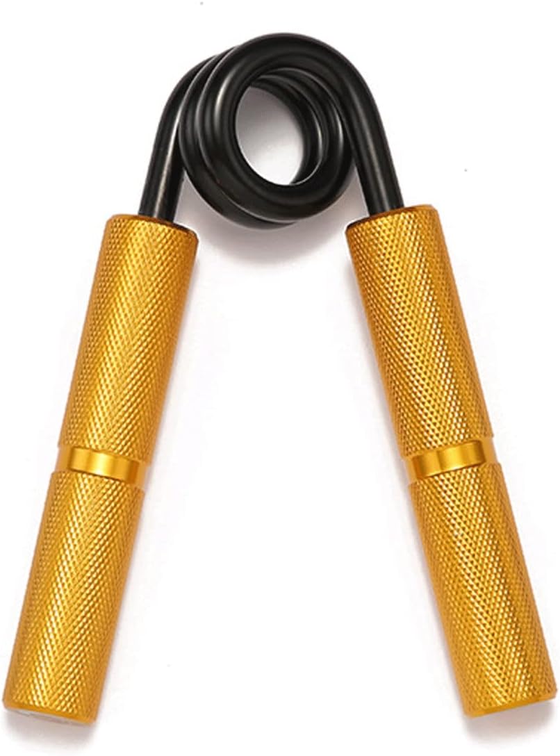 Hand Grip Strengthener ，Aluminum Heavy Hand Grip Wrist Rehabilitation Developer Fitness Handgrip Muscle Strength Training Device (Color : Black)