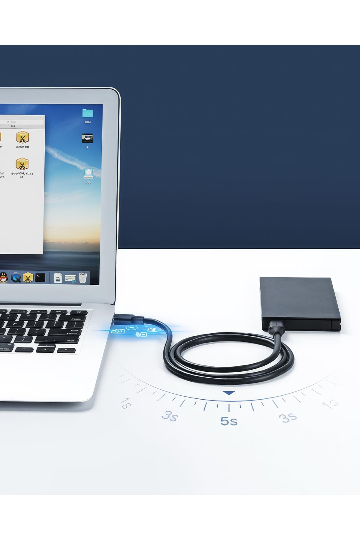 Ugreen USB to USB Data ve Şarj Kablosu, 50 Cm