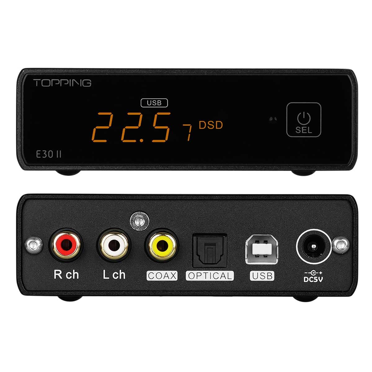 TOTAUDIO Topping E30 II Lite DAC con chip AK4493S, USB XMOS XU208, USB-B
