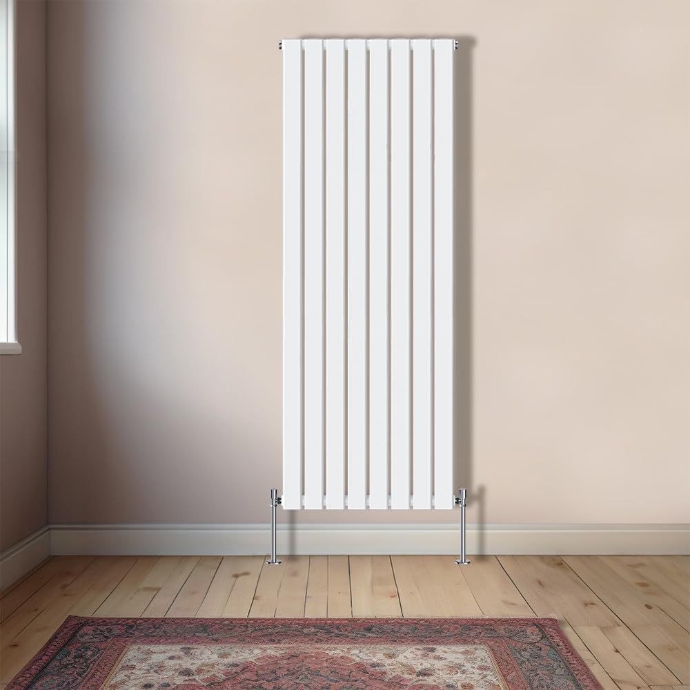 NRG Vertical 1800x544mm Single Flat Panel Designer Radiator, White
