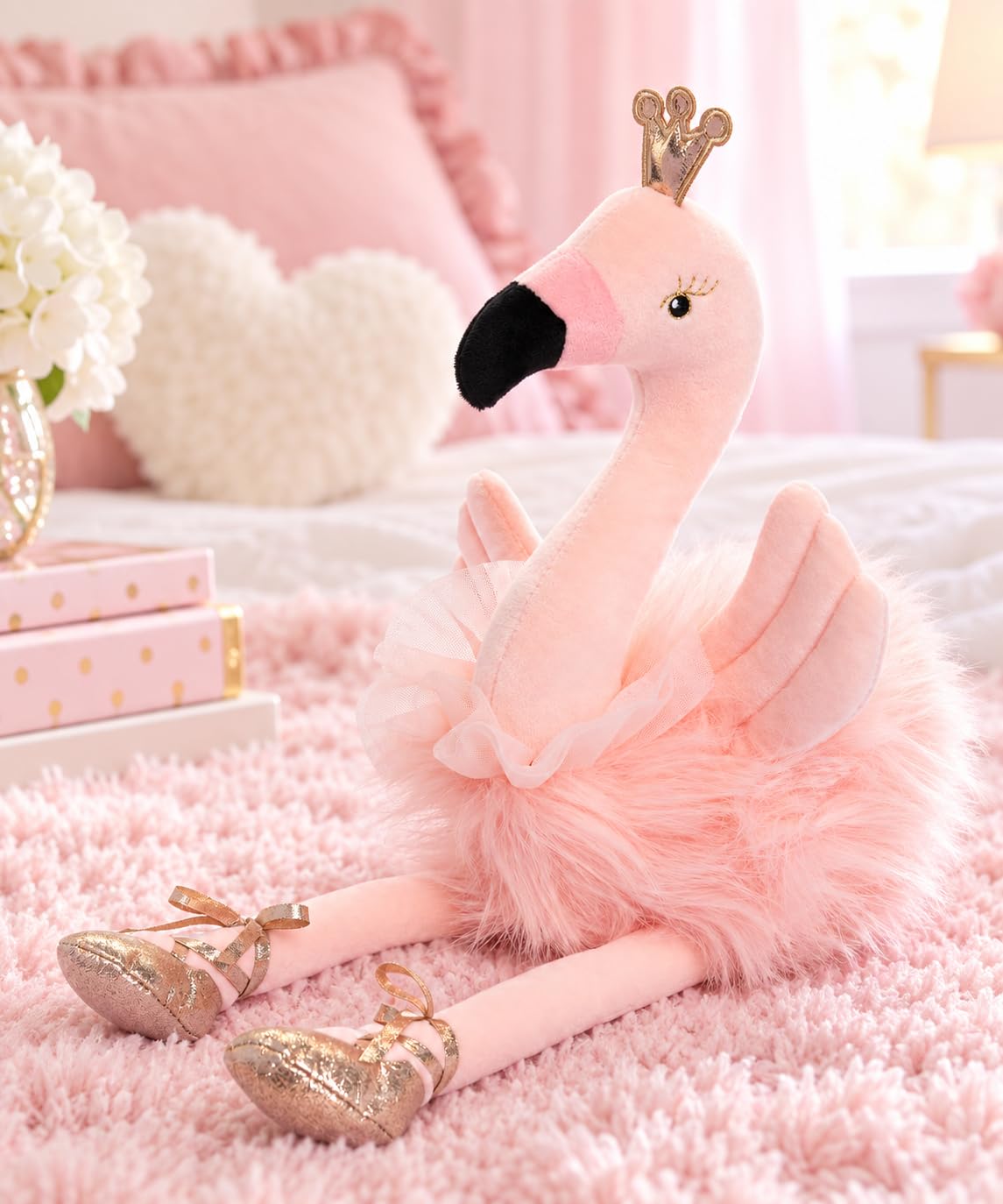 Amazon.co.jp: Plush Ballerina Flamingo Stuffed Animal for Girls