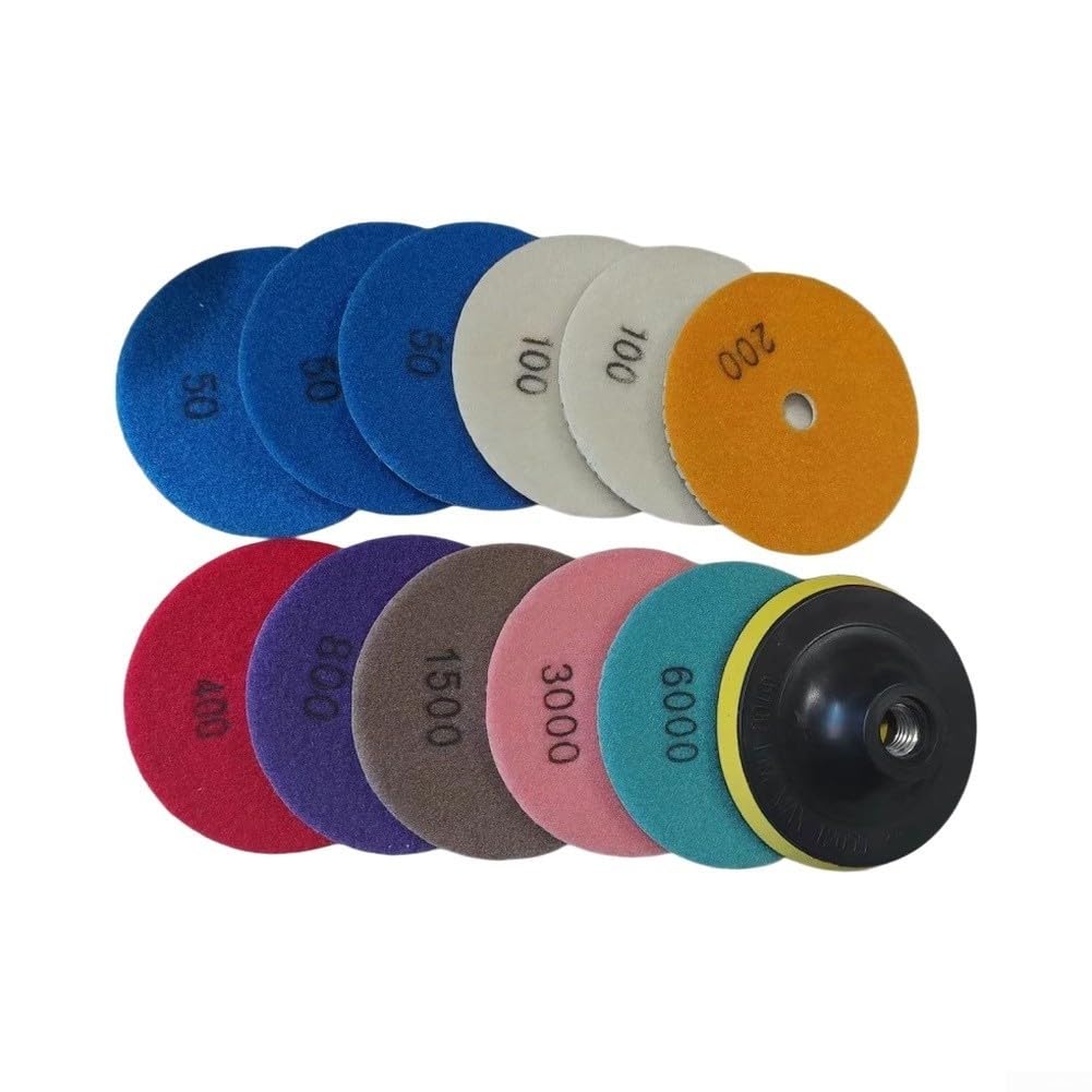 Kit Pulido Coche 4" Discos Lijado Variado Kit Pulido Coche 4"(12pcs)