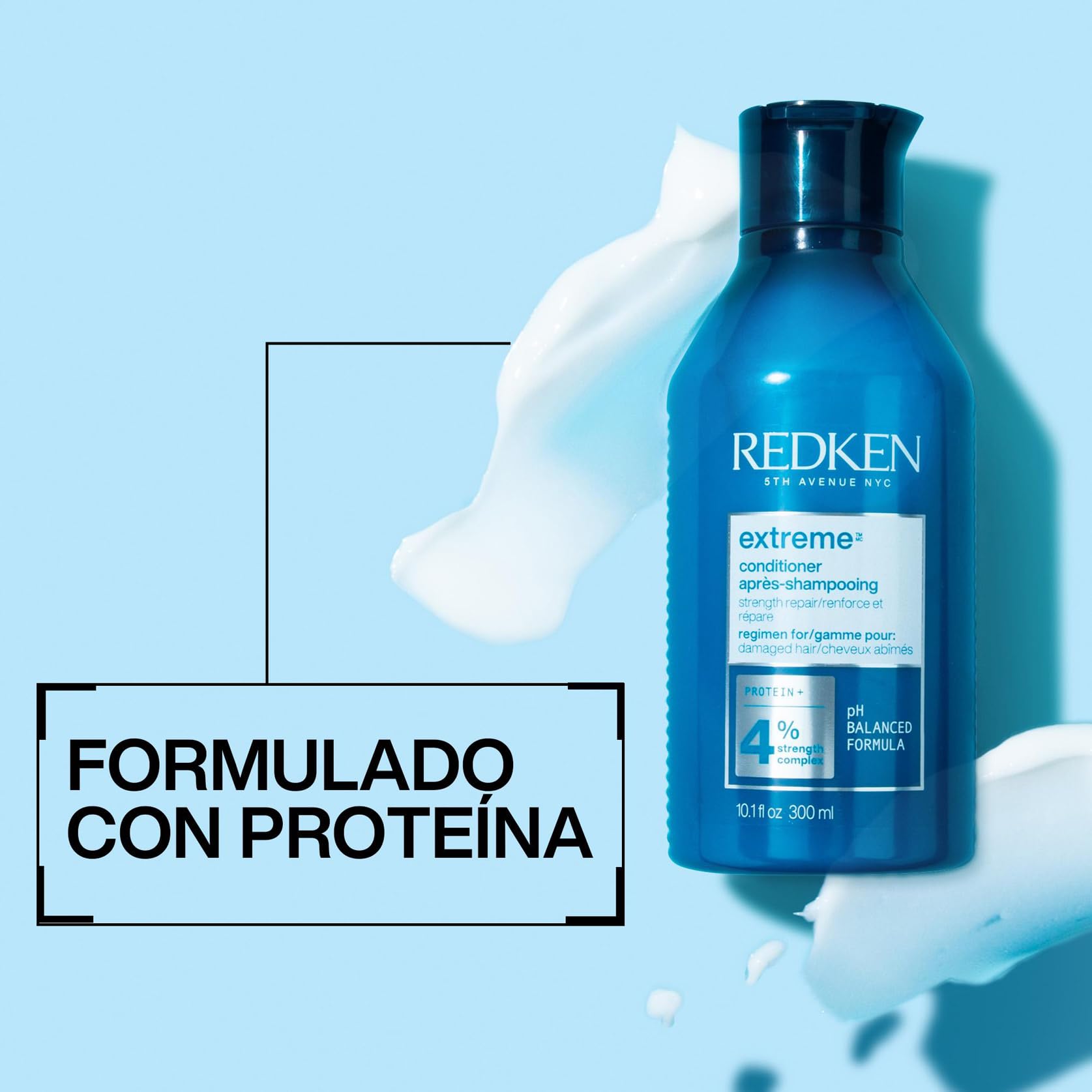Redken, Acondicionador Reparador con Proteínas para Cabello Dañado, Extreme