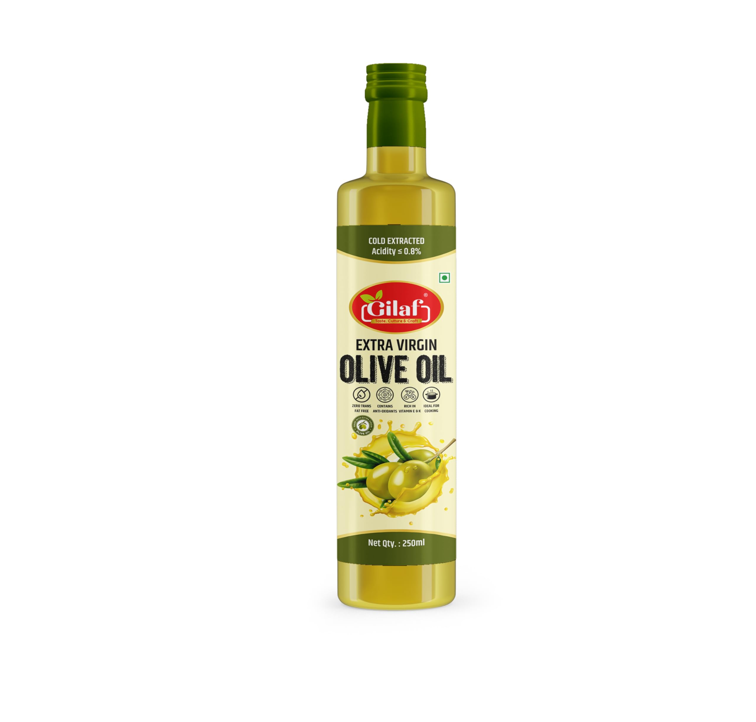 Extra Virgin Olive Oil 250 ml| 100% Pure Cold Pressed Jaitun Tel