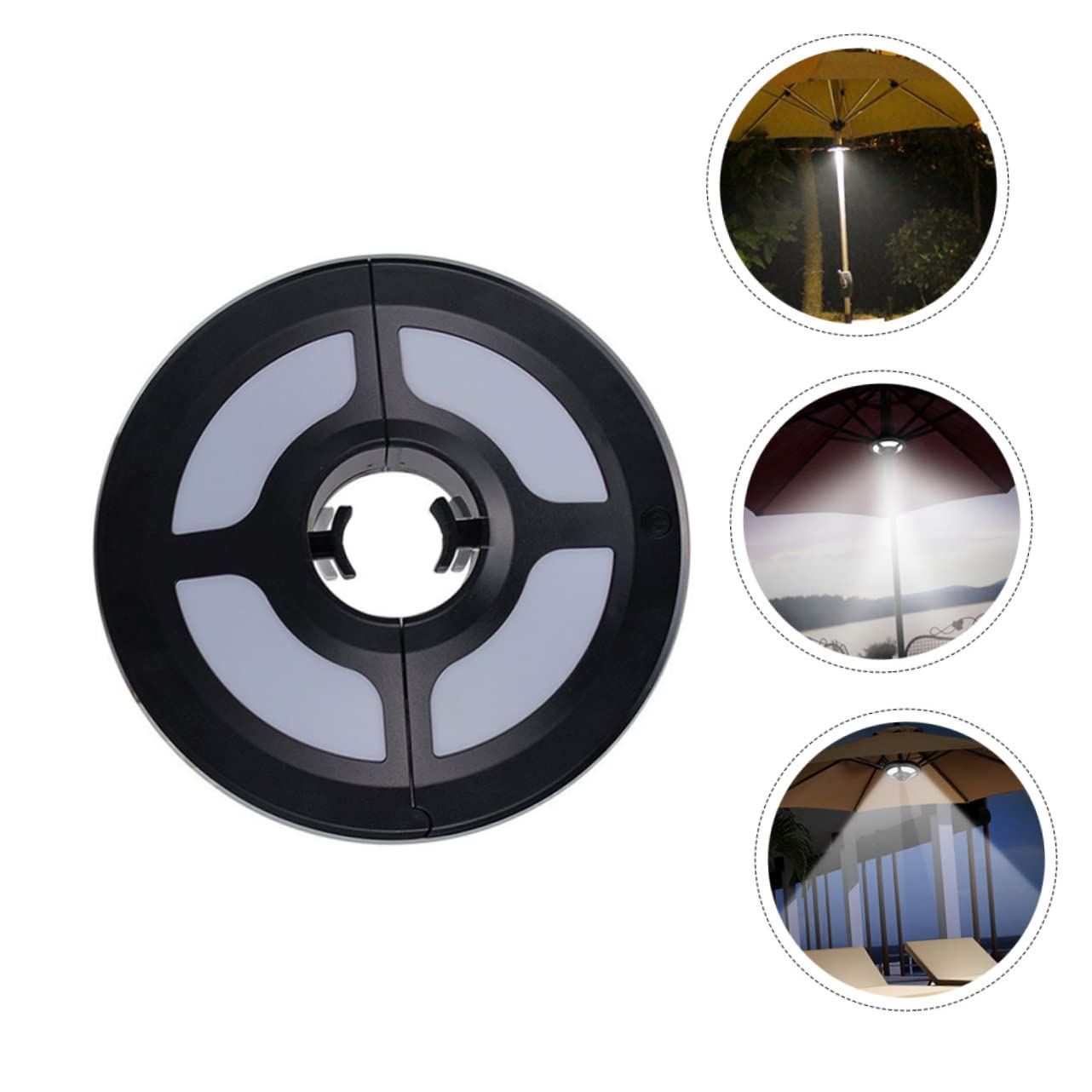Lampada Ombrello LED per Esterni Multiuso Luce di Sicurezza, Materiale Abs Resistente, per Campeggio e Uso All'aperto