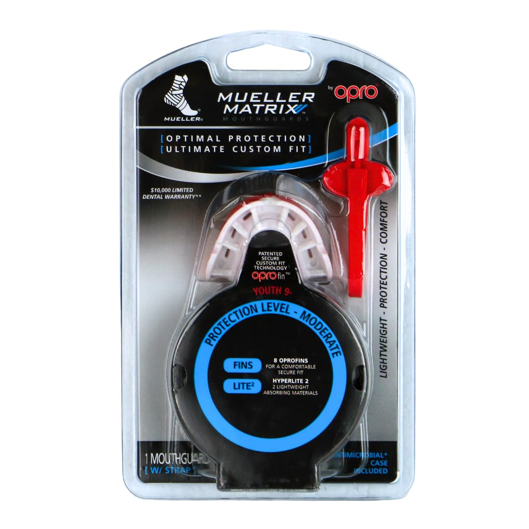 Mueller Matrix Moderate Mouthguard: Youth (Red)