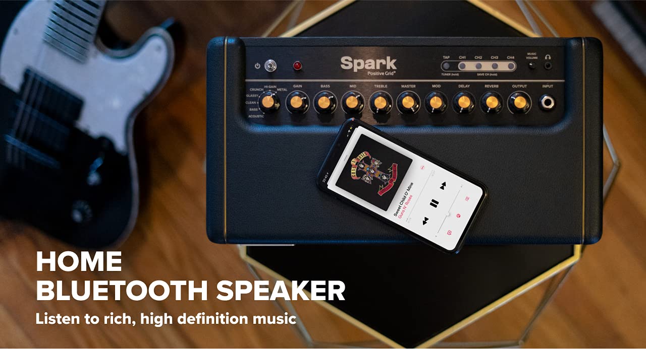 Positive Grid Spark Guitar Amplifier, Electric, Bass and Acoustic