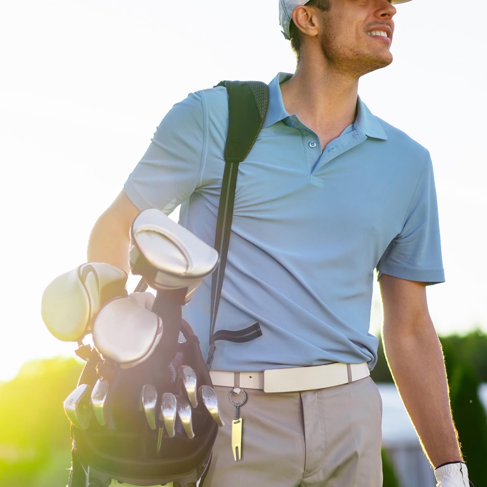 PATIKIL Strumento di riparazione divot in metallo per forcella da golf