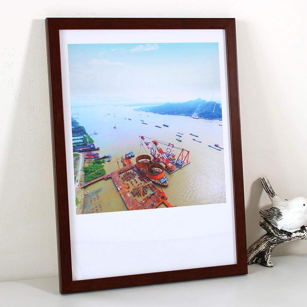 Bilderrahmen Fotorahmen Modern Massivholz Leicht Zu Ersetzen Kaffee Wand 26,5X38cm