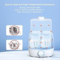 Vista 5 de Bolsas de almacenamiento de leche materna para bebé con boquilla de contenedor y diseño grueso, gran capacidad de 8 onzas, 100 bolsas